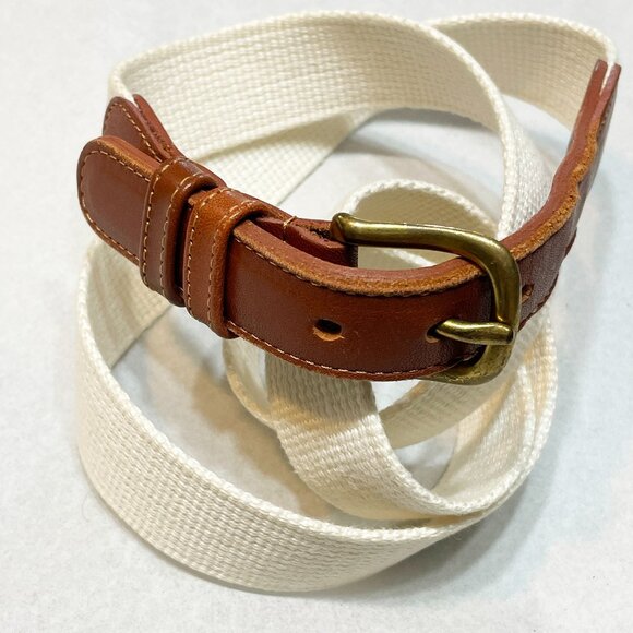 Coach Mens Natural Linen Belt 3815 - Picture 1 of 7